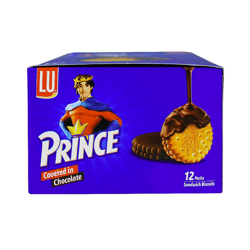 LU PRINCE BISCUIT COVERED IN CHOCOLATE 12`S